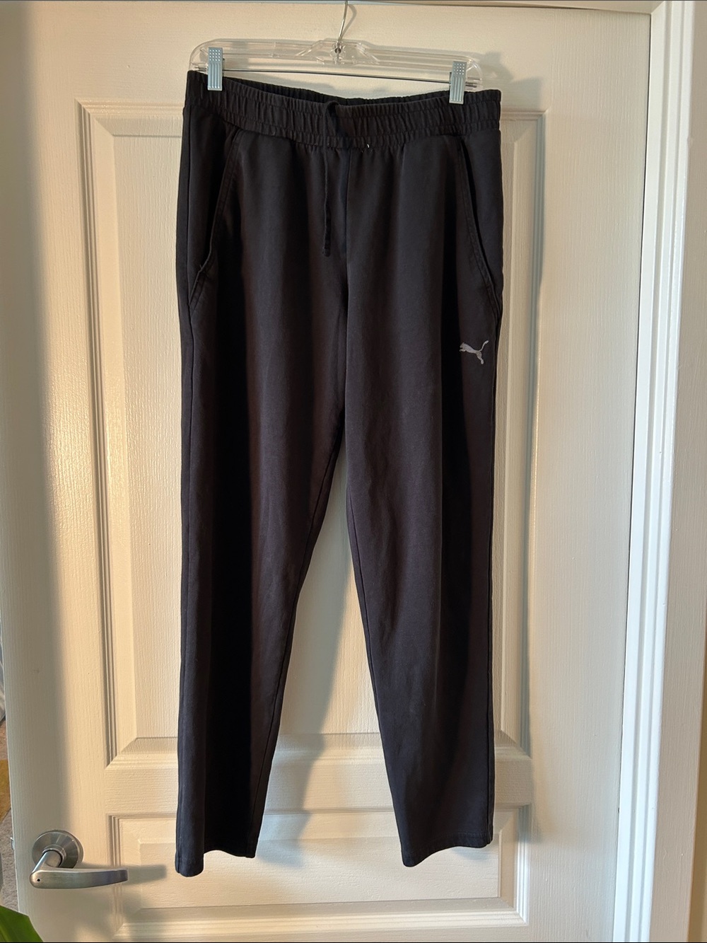 Puma Black Men's Jogger Sweatpants with Logo